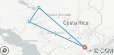  Costa Rica Adventure (7 Days, San Jose Airport And Post Trip Hotel Transfer) - 4 destinations 
