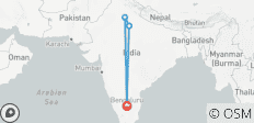 Taj Mahal ab Bangalore mit Mittagessen und Eintritten Tagesausflug - 4 Destinationen