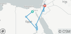 De l\'Égypte à Pétra : 14 jours d\'excursion avec GEM, croisière sur le Nil, désert blanc, Jordanie (vols intérieurs et internationaux de l\'Égypte à la Jordanie) - 10 destinations