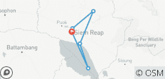  Siem Reap Highlights mit Angkor-Tempel 5 Tage - 6 Destinationen 