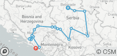 Serbia +Bosnia todo el año 19 días de viaje desde Belgrado. viaje por carretera a través de los países de la antigua Yugoslavia, con monasterios ortodoxos, fortalezas medievales, historia y gastronomía. - 20 destinos