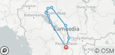 Hoogtepunten van Cambodja: 8-daagse privérondreis van Phnom Penh naar Siem Reap - 10 bestemmingen