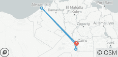 Découvrez les merveilles du nord de l\'Égypte : circuit privé de 3 jours à Gizeh, GEM, Saqqarah, Dahchour et Alexandrie - 7 destinations