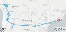 De La Paz à Rio en passant par Uyuni et Iguazu - 22 jours - 31 destinations