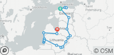 De Baltische staten – 14 dagen - 22 bestemmingen