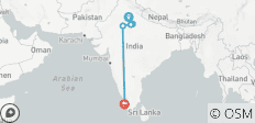 Goldenes Dreieck mit Kerala Backwaters - 8 Destinationen