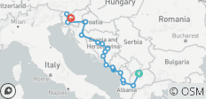 12-Day Balkan Discovery Tour 2027: North Macedonia to Slovenia - 19 destinations