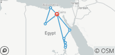 Golden Egypt tour: 14 Day luxury (Cairo GEM & Alexandria & White desert & Nile cruise & Hurghada) - 11 destinations