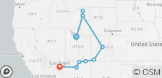  Vom Yellowstone zum Grand Canyon - 10 Destinationen 