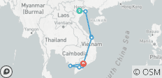 Le circuit incontournable du Vietnam en 14 jours : Hanoï, Sapa, la baie d\'Halong, Da Nang, Hoi An et Hô Chi Minh-Ville – Circuit en groupe haut de gamme - 26 destinations