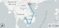  Coaster Charm and Mekong Adventure: Vietnam and Cambodia - 17 Days - 10 destinations 