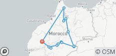 Marrakech a Ait Benhaddou - Desierto de Merzouga - Chefchaouen y Fez en 6 Días Tour Privado - 14 destinos