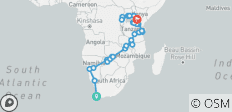 Great African Expedition Northbound - 56 days - 44 destinations