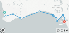 Viaje de aventura de 10 días de Perth a Adelaida - 14 destinos