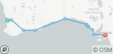 Circuit aventure de 10 jours de Perth à Adélaïde - 11 destinations