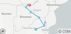 De Joburg a las cataratas Victoria - 12 días - 9 destinos