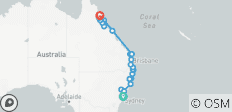  Sydney to Cairns Adventure (14 Days) (26 destinations) - 26 destinations 