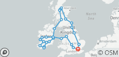  England, Scotland and Ireland ( 14 days ) - 28 destinations 