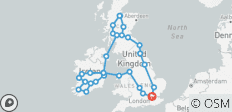  Marvellous UK and Ireland ( 17 days ) - 32 destinations 