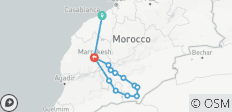 8 jours d\'excursion au Maroc, de Casablanca à Marrakech via desert Adventure - 13 destinations