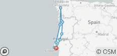  Kulturjuwelen entlang des portugiesischen Jakobswegs - 11 Destinationen 