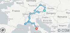 Highlights of Europe from Vienna to Rome; Private Tour with Dedicated Guide & Car - 22 destinations