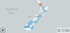Le meilleur de la Nouvelle-Zélande : Christchurch - Auckland (2027) - 39 destinations