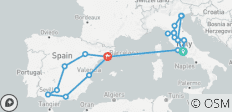 Von Gelato bis Gaudi: Italien - & Spanien - Reise - 23 Destinationen