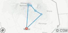  Mount Kilimandscharo über die Marangu Route Trekkingreise - 6 Tage - 7 Destinationen 