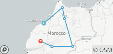 Tour privado de 10 días por Marruecos desde Casablanca por las Ciudades Imperiales y el Desierto del Sur - 6 destinos