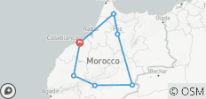 10 Days private Morocco Tour from Casablanca by Imperial Cities and South Desert - 7 destinations