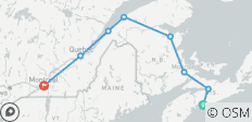 Charme côtier et ambiance française : de Halifax à Montréal en train - 8 destinations
