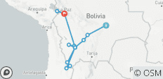  The Best of All Bolivia: Santa Cruz, Sucre, Potosi, Uyuni Salt Flats, Colorful Lagoons, La Paz, Copacabana, Titicaca lake &amp; Sun Island - 14 destinations 