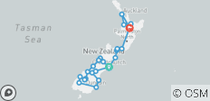  Die grosse Neuseeland Rundreise (14 Tage) deutschsprachig - 24 Destinationen 