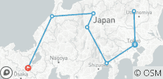  Entlang der Goldenen Route von Kyoto nach Tokio - 8 Destinationen 