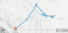 6-daagse tocht door de Canadese Rockies met Rocky Mountaineer treinreis vanuit Calgary - 9 bestemmingen