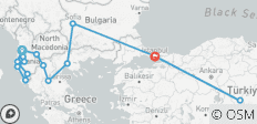 De Tirana à la splendeur d\'Istanbul et à la Cappadoce 3 vols inclus - Circuit en petit groupe - 16 destinations