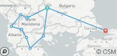 Sofia - Istanbul Grand Voyage vol inclus - Circuit en petit groupe - 11 destinations