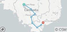 Tour cycliste de Siem Reap à Saigon : Queues de temple, sentiers du delta - 8 destinations
