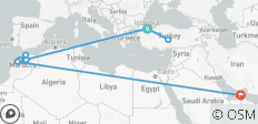  14 days luxury Grand adventure (Turkey/Morocco /Dubai)flights included, small group. - 13 destinations 