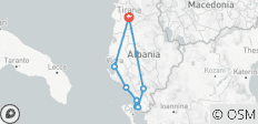 Excursión de 3 días por la Riviera albanesa con 2 sitios de la UNESCO ( Grupo reducido totalmente guiado) - 8 destinos