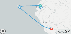 Exploration de l\'Équateur, des Galápagos et du Pérou (32 destinations) - 32 destinations