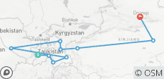 Une extraordinaire Odyssée de la Route de la Soie - Aventure du Tadjikistan à la Chine - 10 destinations