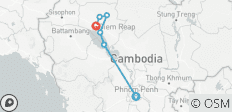 Kambodscha Kulturreise 7 Tage Privatreise von Phnom Penh nach Siem Reap - 7 Destinationen
