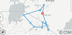  Kenia &amp; Tansania Safari 13 Tage - 9 Destinationen 