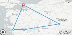 Highlights der Türkei mit dem Flugzeug 8 Tage - 6 Destinationen