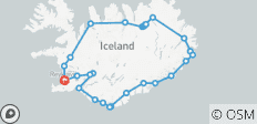  Journey Around Iceland - 7 day circle tour around Iceland - 27 destinations 