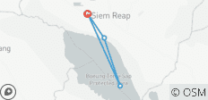 Siem Reap - Kulturelle Entdeckung und schwimmbis s Dorf - Ganztägige private - 4 Destinationen