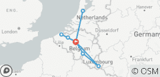 Belgique avec Bruxelles, Luxembourg et Amsterdam - 6 jours - 9 destinations