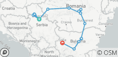 Serbien, Rumänien & Bulgarien - 12 Tage - 18 Destinationen